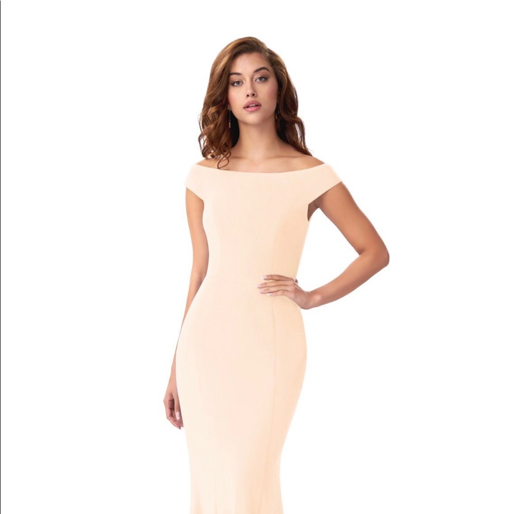 Azazie Nicolina Pearl Pink Bridesmaid Dress Size 4